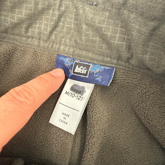 Rei Pants Boy Medium Gray Snow Insulated Fleeced Lined Waterproof Outdoor - Picture 9 of 16